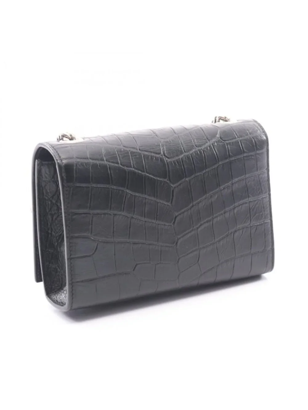 Saint Laurent Paris Shoulder Bag Kate Monogram Croco